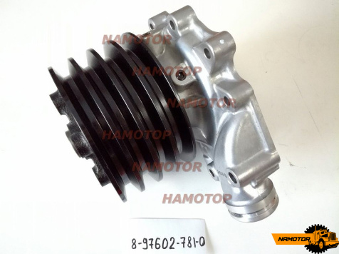 Помпа водяная ISUZU 6HE1 A4107, J211-0212M, GWIS-48A, 8-94391-058-2, 8-94391-060-2, 8-94391-060-3, 8-94391-060-4, 8-94391-060-5, 8-97602-781-0, 8-97602-781-1, 8-97602-781-2 Japan